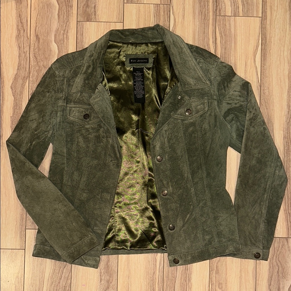 For Joseph Green Suede Jacket - Picture 2 of 11